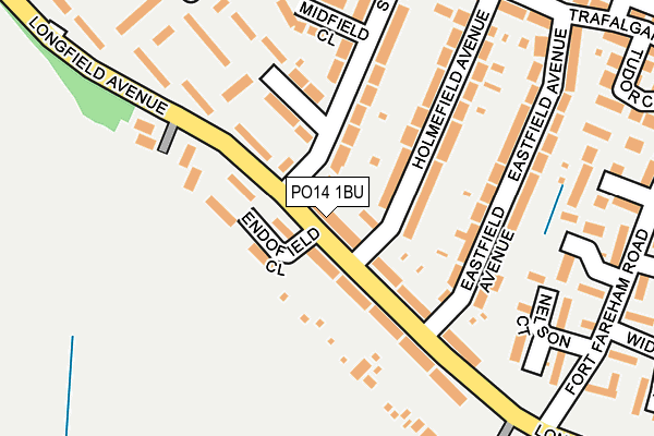 PO14 1BU map - OS OpenMap – Local (Ordnance Survey) PO14 1BU map - OS OpenMap – Local (Ordnance Survey)