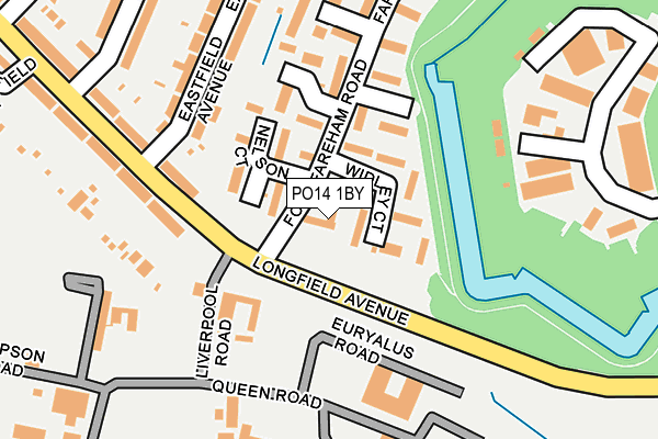 PO14 1BY map - OS OpenMap – Local (Ordnance Survey) PO14 1BY map - OS OpenMap – Local (Ordnance Survey)