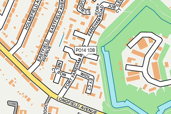 PO14 1DB map - OS OpenMap – Local (Ordnance Survey) PO14 1DB map - OS OpenMap – Local (Ordnance Survey)