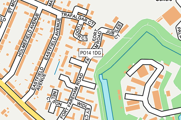 PO14 1DG map - OS OpenMap – Local (Ordnance Survey) PO14 1DG map - OS OpenMap – Local (Ordnance Survey)