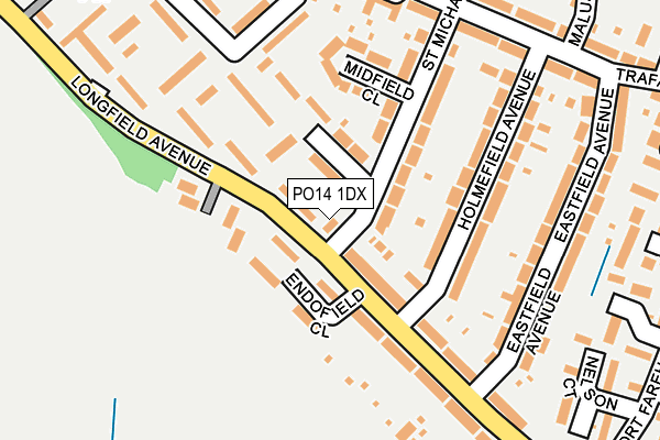 PO14 1DX map - OS OpenMap – Local (Ordnance Survey) PO14 1DX map - OS OpenMap – Local (Ordnance Survey)