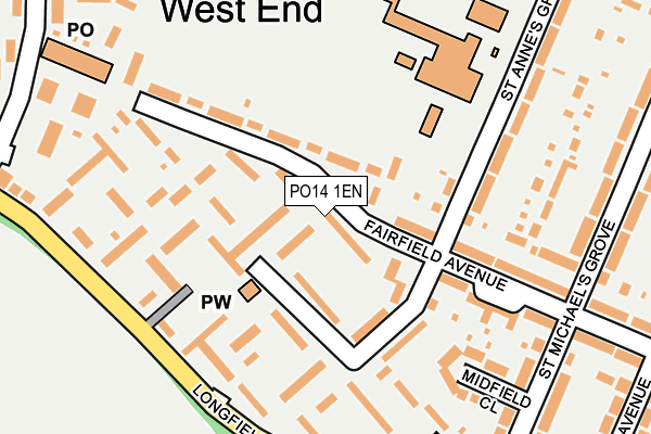 PO14 1EN map - OS OpenMap – Local (Ordnance Survey) PO14 1EN map - OS OpenMap – Local (Ordnance Survey)