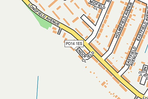PO14 1ES map - OS OpenMap – Local (Ordnance Survey) PO14 1ES map - OS OpenMap – Local (Ordnance Survey)