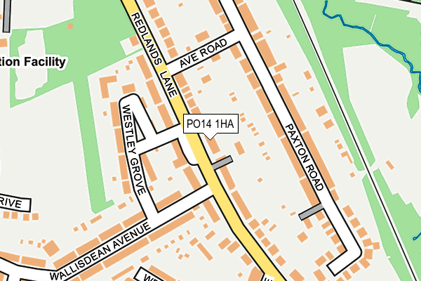 PO14 1HA map - OS OpenMap – Local (Ordnance Survey) PO14 1HA map - OS OpenMap – Local (Ordnance Survey)