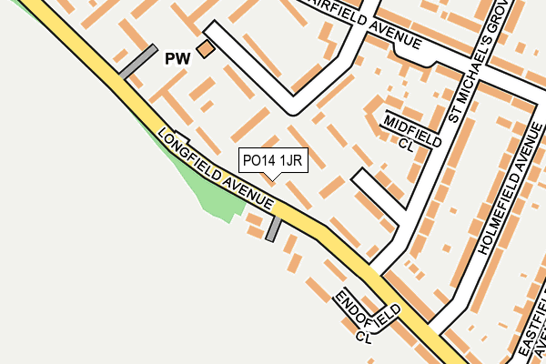 PO14 1JR map - OS OpenMap – Local (Ordnance Survey) PO14 1JR map - OS OpenMap – Local (Ordnance Survey)