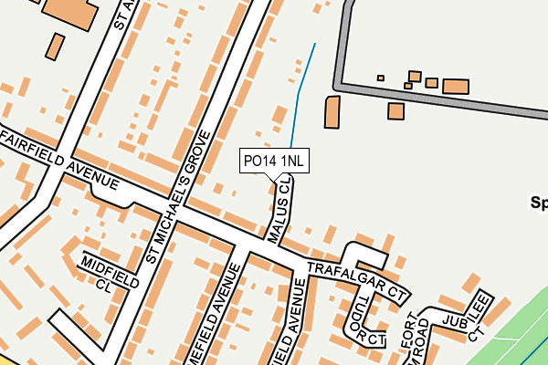 PO14 1NL map - OS OpenMap – Local (Ordnance Survey) PO14 1NL map - OS OpenMap – Local (Ordnance Survey)