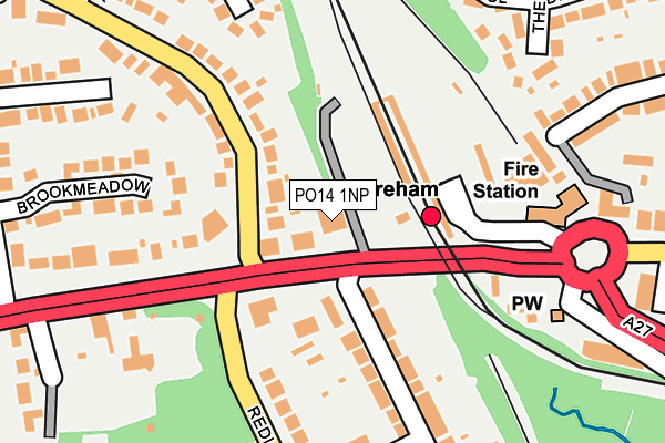 PO14 1NP map - OS OpenMap – Local (Ordnance Survey) PO14 1NP map - OS OpenMap – Local (Ordnance Survey)
