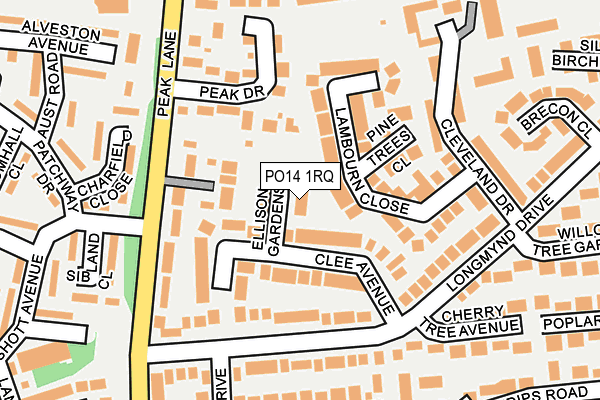 PO14 1RQ map - OS OpenMap – Local (Ordnance Survey) PO14 1RQ map - OS OpenMap – Local (Ordnance Survey)
