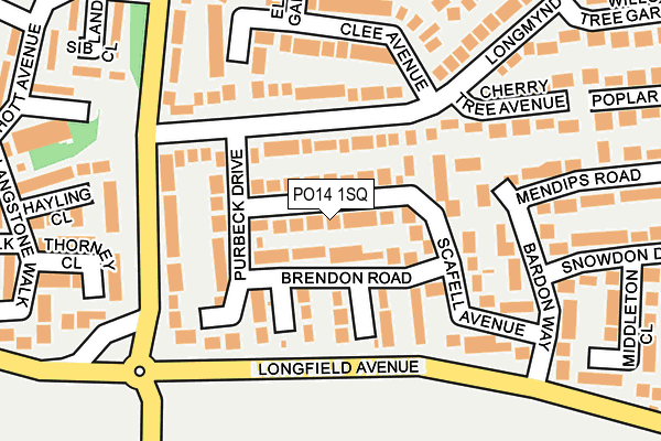 PO14 1SQ map - OS OpenMap – Local (Ordnance Survey) PO14 1SQ map - OS OpenMap – Local (Ordnance Survey)