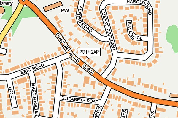 PO14 2AP map - OS OpenMap – Local (Ordnance Survey) PO14 2AP map - OS OpenMap – Local (Ordnance Survey)