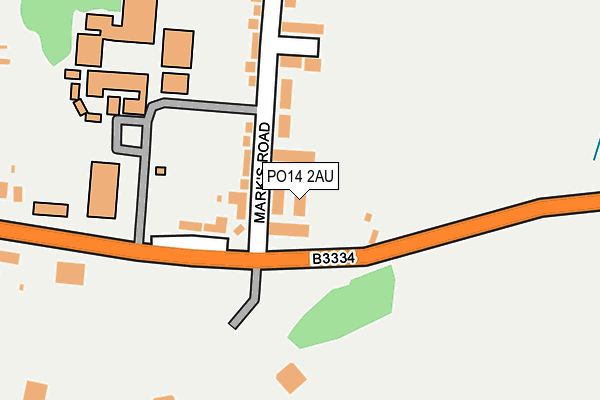PO14 2AU map - OS OpenMap – Local (Ordnance Survey) PO14 2AU map - OS OpenMap – Local (Ordnance Survey)