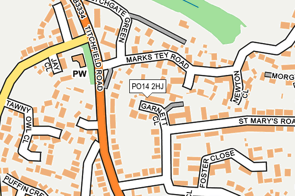 PO14 2HJ map - OS OpenMap – Local (Ordnance Survey) PO14 2HJ map - OS OpenMap – Local (Ordnance Survey)
