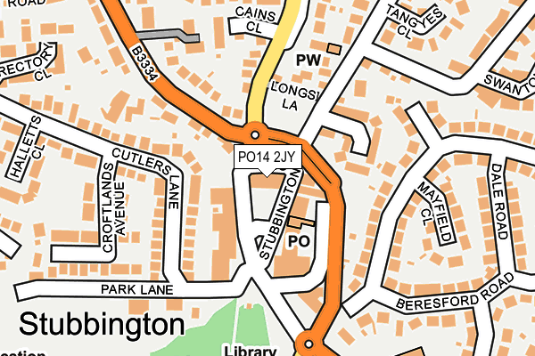 PO14 2JY map - OS OpenMap – Local (Ordnance Survey) PO14 2JY map - OS OpenMap – Local (Ordnance Survey)