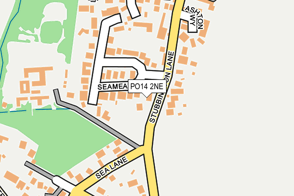 PO14 2NE map - OS OpenMap – Local (Ordnance Survey) PO14 2NE map - OS OpenMap – Local (Ordnance Survey)