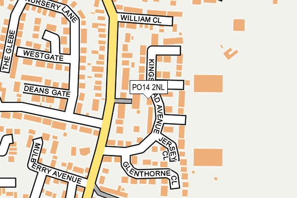 PO14 2NL map - OS OpenMap – Local (Ordnance Survey) PO14 2NL map - OS OpenMap – Local (Ordnance Survey)
