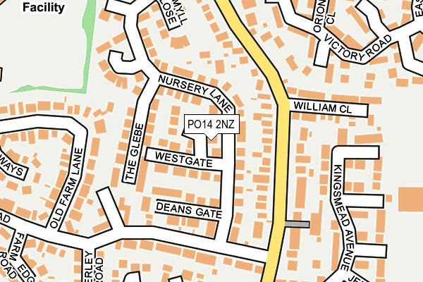 PO14 2NZ map - OS OpenMap – Local (Ordnance Survey) PO14 2NZ map - OS OpenMap – Local (Ordnance Survey)