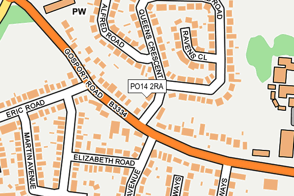 PO14 2RA map - OS OpenMap – Local (Ordnance Survey) PO14 2RA map - OS OpenMap – Local (Ordnance Survey)