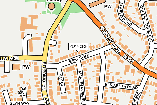 PO14 2RP map - OS OpenMap – Local (Ordnance Survey) PO14 2RP map - OS OpenMap – Local (Ordnance Survey)
