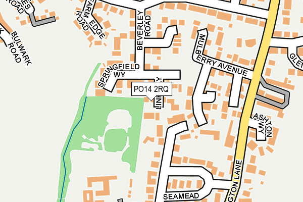 PO14 2RQ map - OS OpenMap – Local (Ordnance Survey) PO14 2RQ map - OS OpenMap – Local (Ordnance Survey)