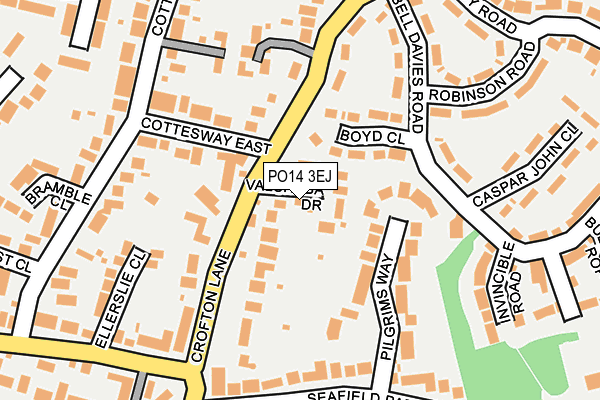 PO14 3EJ map - OS OpenMap – Local (Ordnance Survey) PO14 3EJ map - OS OpenMap – Local (Ordnance Survey)