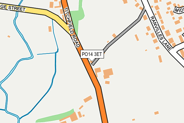 PO14 3ET map - OS OpenMap – Local (Ordnance Survey) PO14 3ET map - OS OpenMap – Local (Ordnance Survey)