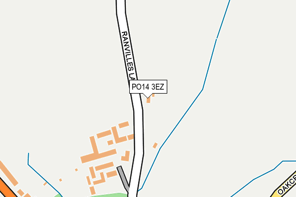 PO14 3EZ map - OS OpenMap – Local (Ordnance Survey) PO14 3EZ map - OS OpenMap – Local (Ordnance Survey)