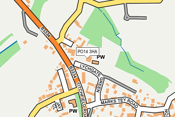 PO14 3HA map - OS OpenMap – Local (Ordnance Survey) PO14 3HA map - OS OpenMap – Local (Ordnance Survey)