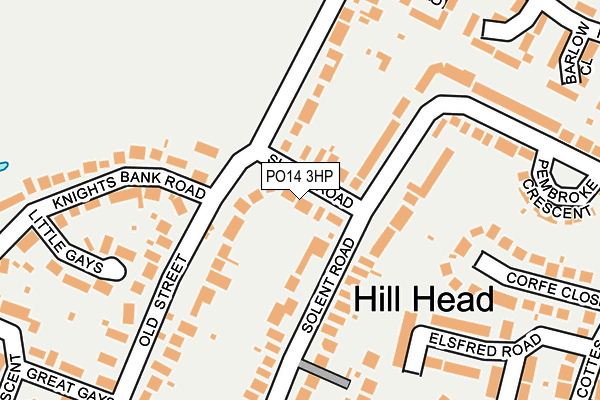 PO14 3HP map - OS OpenMap – Local (Ordnance Survey) PO14 3HP map - OS OpenMap – Local (Ordnance Survey)