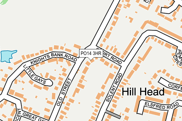 PO14 3HR map - OS OpenMap – Local (Ordnance Survey) PO14 3HR map - OS OpenMap – Local (Ordnance Survey)