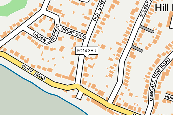 PO14 3HU map - OS OpenMap – Local (Ordnance Survey) PO14 3HU map - OS OpenMap – Local (Ordnance Survey)