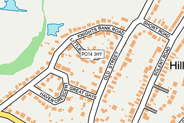 PO14 3HY map - OS OpenMap – Local (Ordnance Survey) PO14 3HY map - OS OpenMap – Local (Ordnance Survey)
