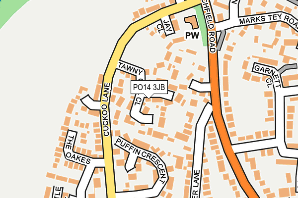 PO14 3JB map - OS OpenMap – Local (Ordnance Survey) PO14 3JB map - OS OpenMap – Local (Ordnance Survey)