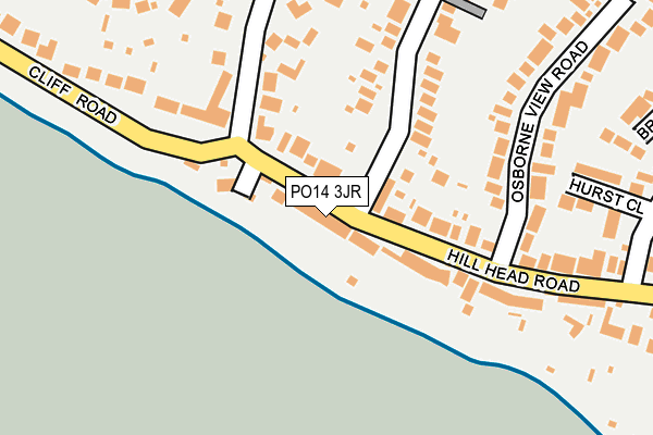 PO14 3JR map - OS OpenMap – Local (Ordnance Survey) PO14 3JR map - OS OpenMap – Local (Ordnance Survey)