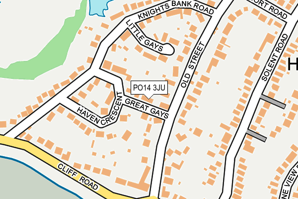PO14 3JU map - OS OpenMap – Local (Ordnance Survey) PO14 3JU map - OS OpenMap – Local (Ordnance Survey)