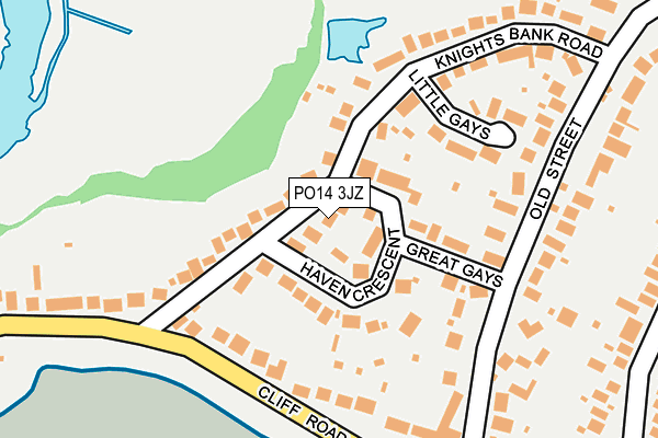 PO14 3JZ map - OS OpenMap – Local (Ordnance Survey) PO14 3JZ map - OS OpenMap – Local (Ordnance Survey)