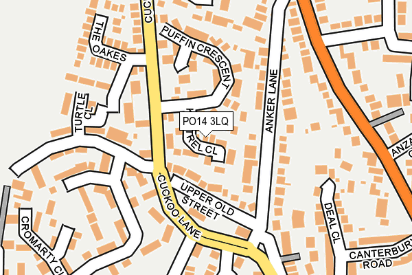 PO14 3LQ map - OS OpenMap – Local (Ordnance Survey) PO14 3LQ map - OS OpenMap – Local (Ordnance Survey)