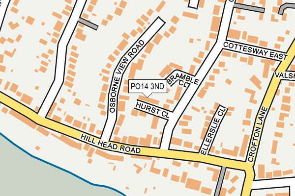 PO14 3ND map - OS OpenMap – Local (Ordnance Survey) PO14 3ND map - OS OpenMap – Local (Ordnance Survey)