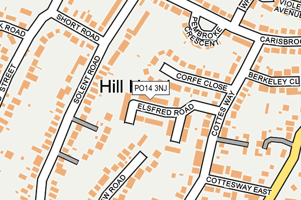 PO14 3NJ map - OS OpenMap – Local (Ordnance Survey) PO14 3NJ map - OS OpenMap – Local (Ordnance Survey)