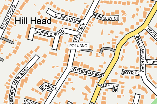 PO14 3NQ map - OS OpenMap – Local (Ordnance Survey) PO14 3NQ map - OS OpenMap – Local (Ordnance Survey)