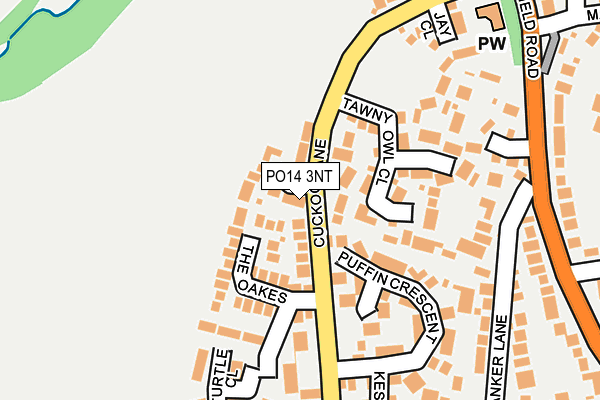 PO14 3NT map - OS OpenMap – Local (Ordnance Survey) PO14 3NT map - OS OpenMap – Local (Ordnance Survey)