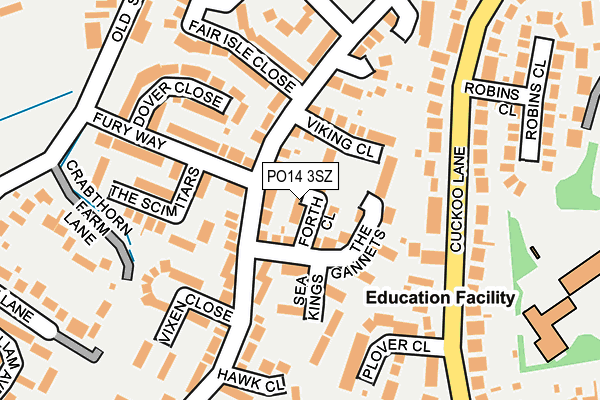 PO14 3SZ map - OS OpenMap – Local (Ordnance Survey) PO14 3SZ map - OS OpenMap – Local (Ordnance Survey)