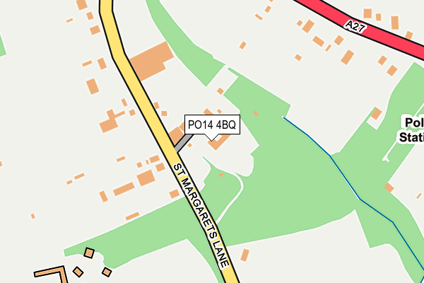 PO14 4BQ map - OS OpenMap – Local (Ordnance Survey) PO14 4BQ map - OS OpenMap – Local (Ordnance Survey)