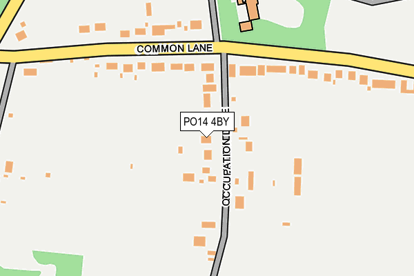 PO14 4BY map - OS OpenMap – Local (Ordnance Survey) PO14 4BY map - OS OpenMap – Local (Ordnance Survey)