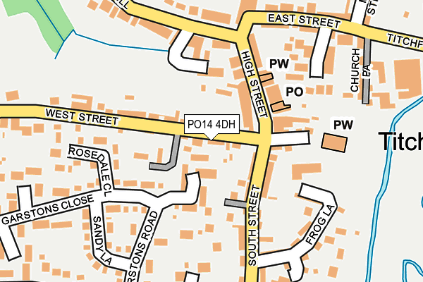 PO14 4DH map - OS OpenMap – Local (Ordnance Survey) PO14 4DH map - OS OpenMap – Local (Ordnance Survey)