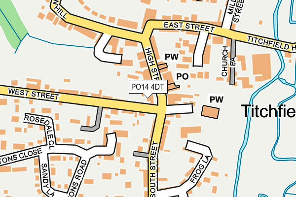 PO14 4DT map - OS OpenMap – Local (Ordnance Survey) PO14 4DT map - OS OpenMap – Local (Ordnance Survey)
