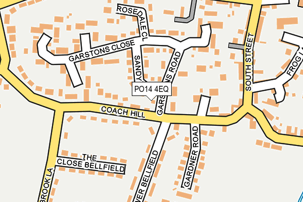 PO14 4EQ map - OS OpenMap – Local (Ordnance Survey) PO14 4EQ map - OS OpenMap – Local (Ordnance Survey)