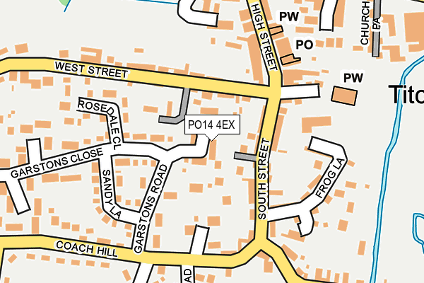 PO14 4EX map - OS OpenMap – Local (Ordnance Survey) PO14 4EX map - OS OpenMap – Local (Ordnance Survey)
