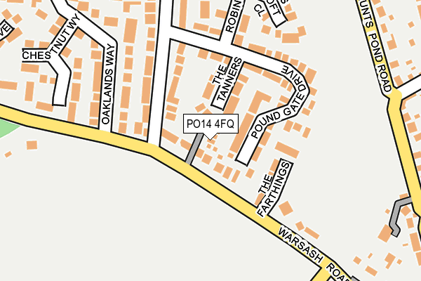 PO14 4FQ map - OS OpenMap – Local (Ordnance Survey) PO14 4FQ map - OS OpenMap – Local (Ordnance Survey)