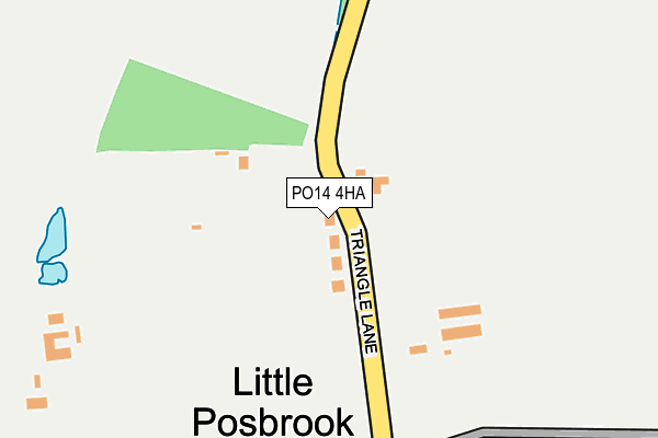 PO14 4HA map - OS OpenMap – Local (Ordnance Survey) PO14 4HA map - OS OpenMap – Local (Ordnance Survey)