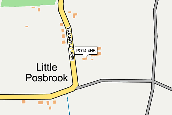 PO14 4HB map - OS OpenMap – Local (Ordnance Survey) PO14 4HB map - OS OpenMap – Local (Ordnance Survey)